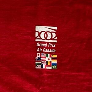 Formula 1 Air Canada 2002 Montreal Grand Prix Tee. Vintage. Like New.